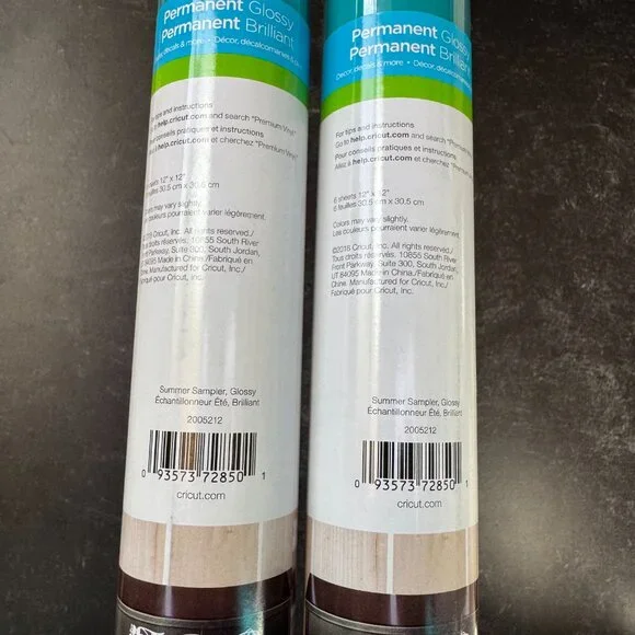 2 Rolls Cricut Premium Vinyl Summer Sampler Glossy Permanent – Free USA Shipping - Picture 2 of 2